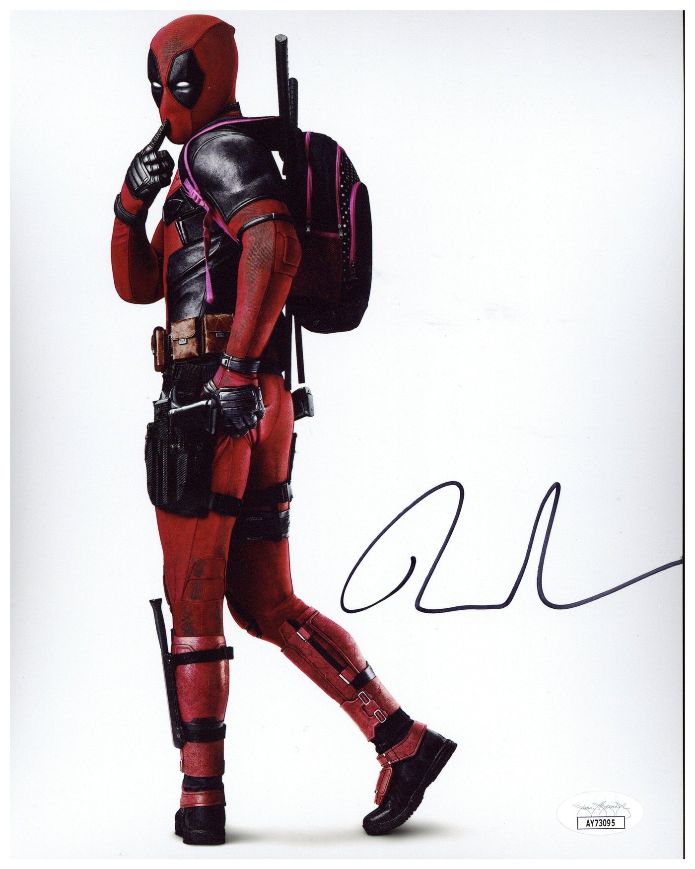 Ryan Reynolds Signed 8x10 Photo Deadpool Wade Wilson Autographed JSA COA #2