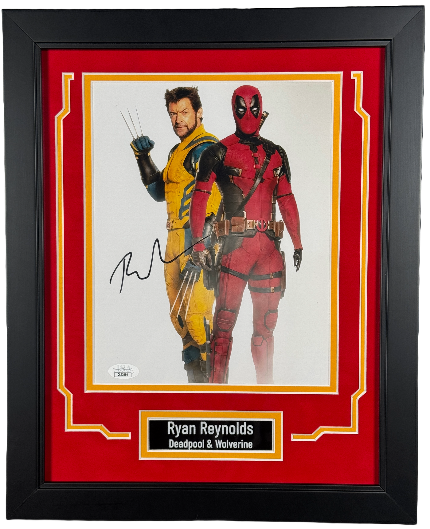 Ryan Reynolds Signed Custom Framed 8x10 Photo Deadpool Autographed JSA COA