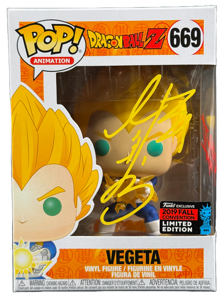 Ryō Horikawa & Christopher Sabat Signed Dragon Ball Z Vegeta