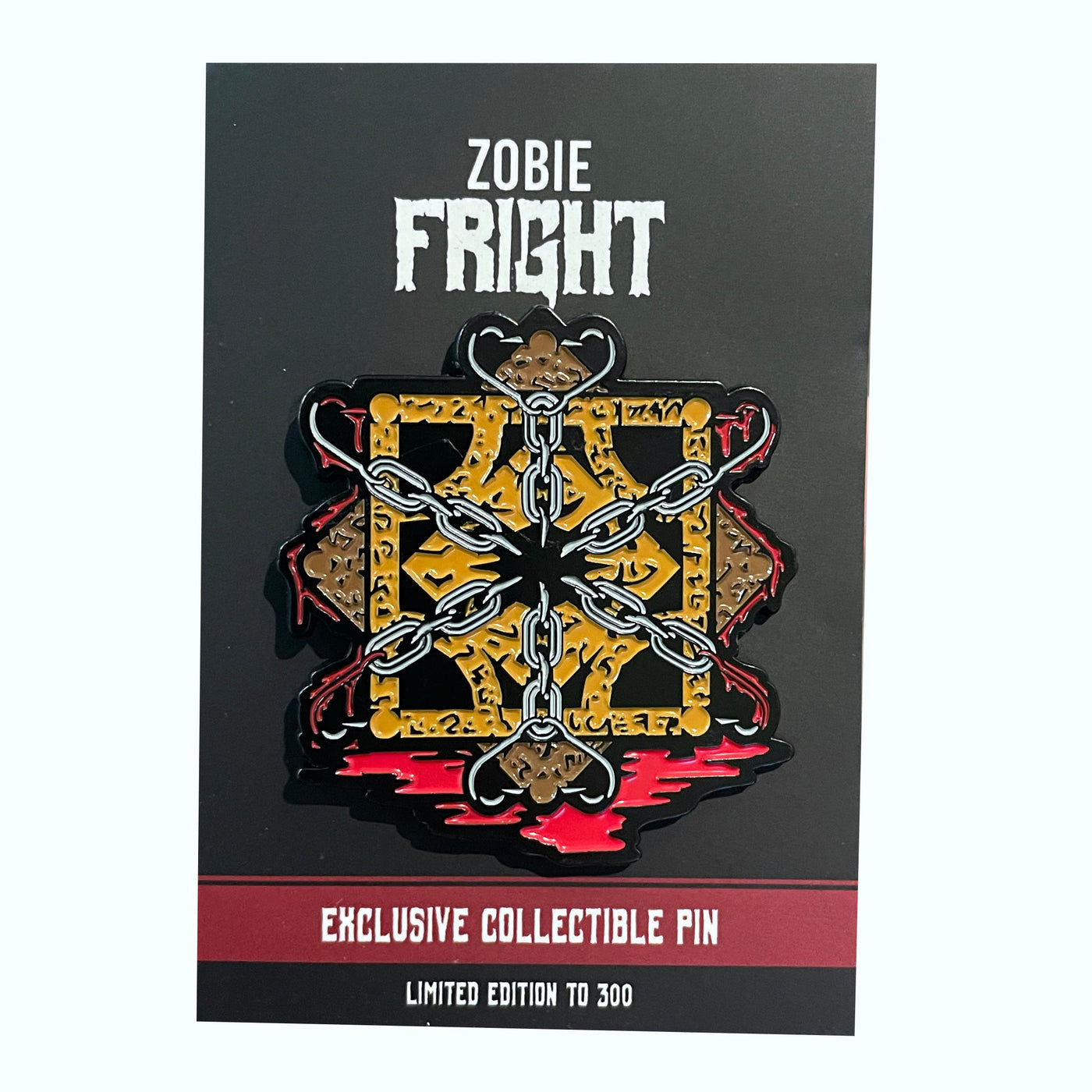 Zobie Fright Exclusive 2" Enamel Pin - Hellraiser Puzzle Box