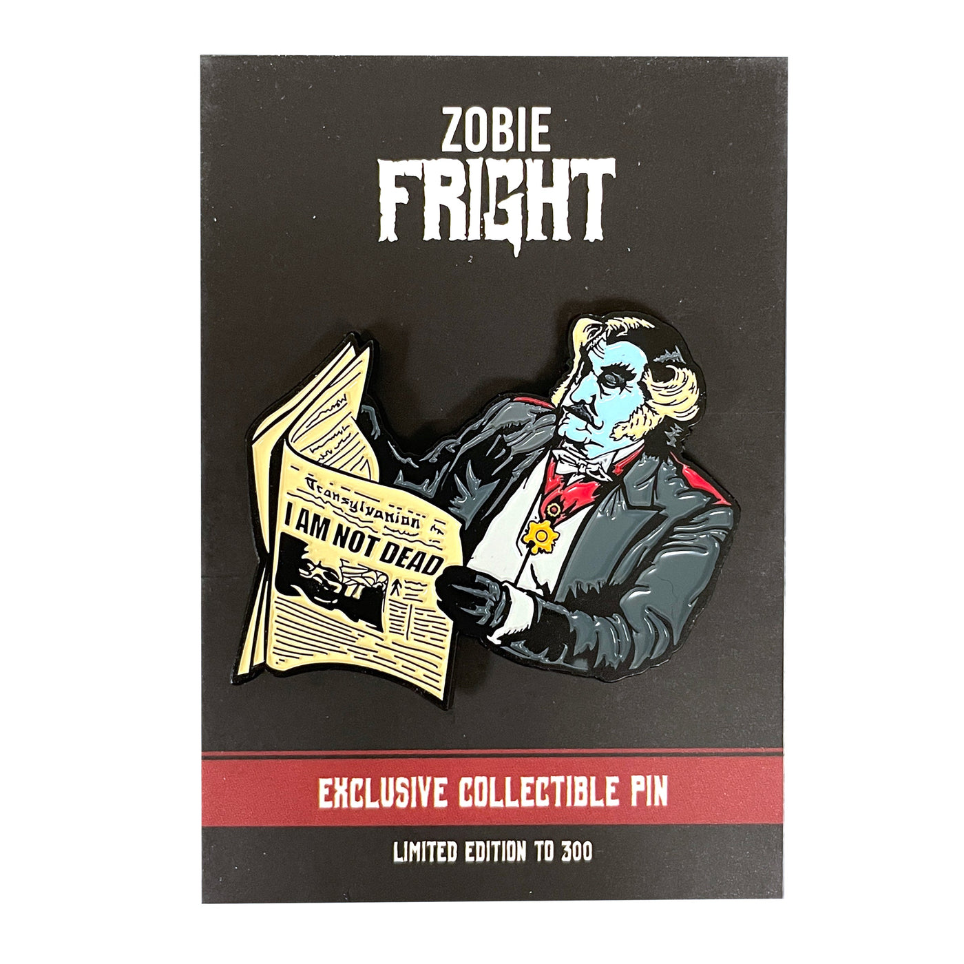 Zobie Fright Exclusive 2" Enamel Pin - The Munsters "The Count"