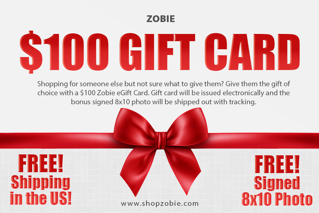 SPECIAL $100 eGift Card + Free Bonus Signed 8x10 Photo