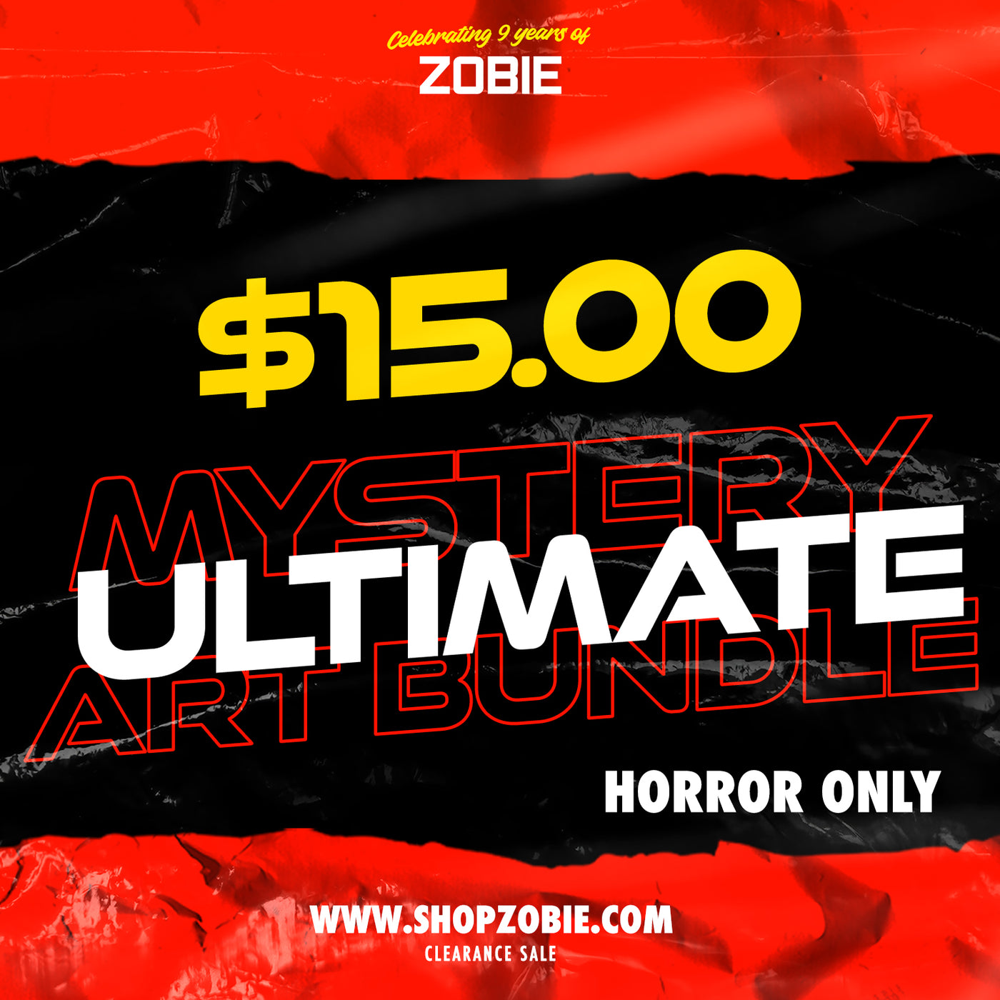 SPECIAL $15.00 Ultimate Art Mystery Bundle - Horror Only (10+ Items in Every Box)