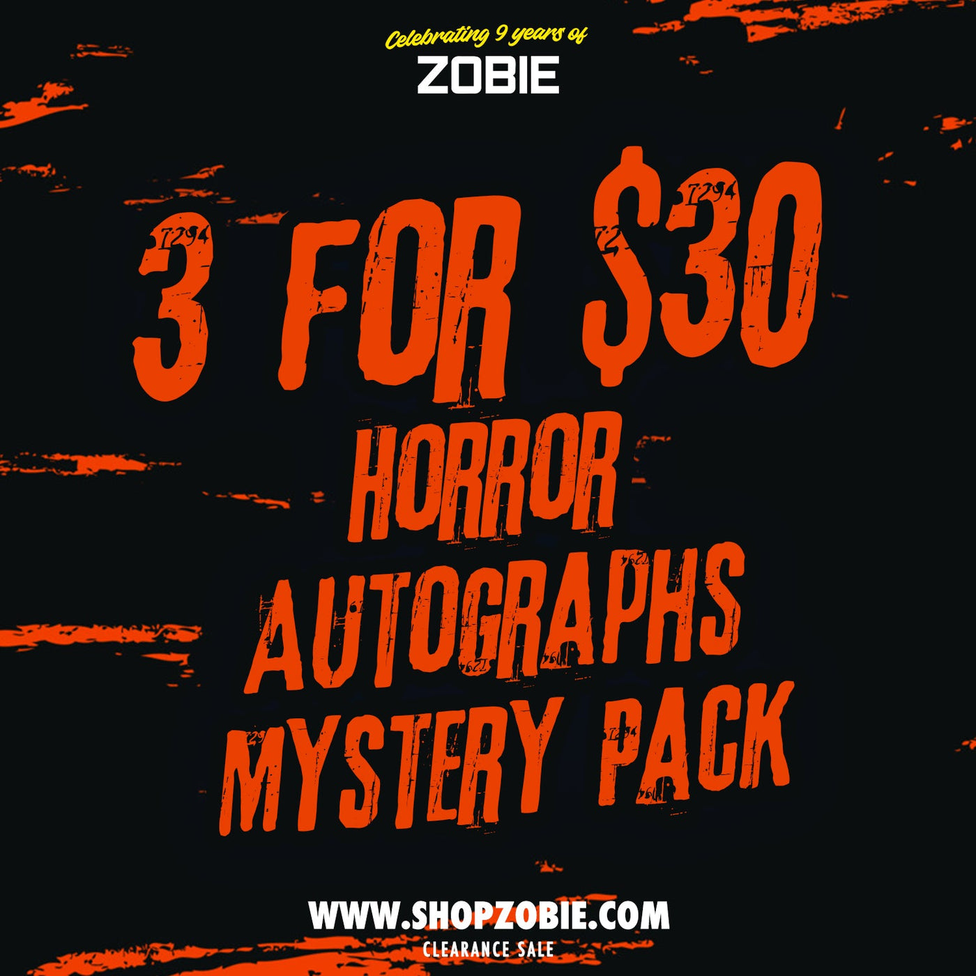 SPECIAL 3 for $30 Horror Autographs Mystery Pack