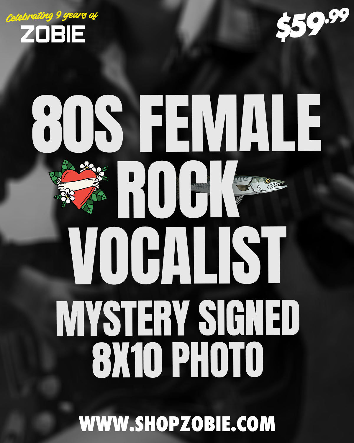 SPECIAL 80s Female Rock Vocalist Signed Mystery 8x10 Photo