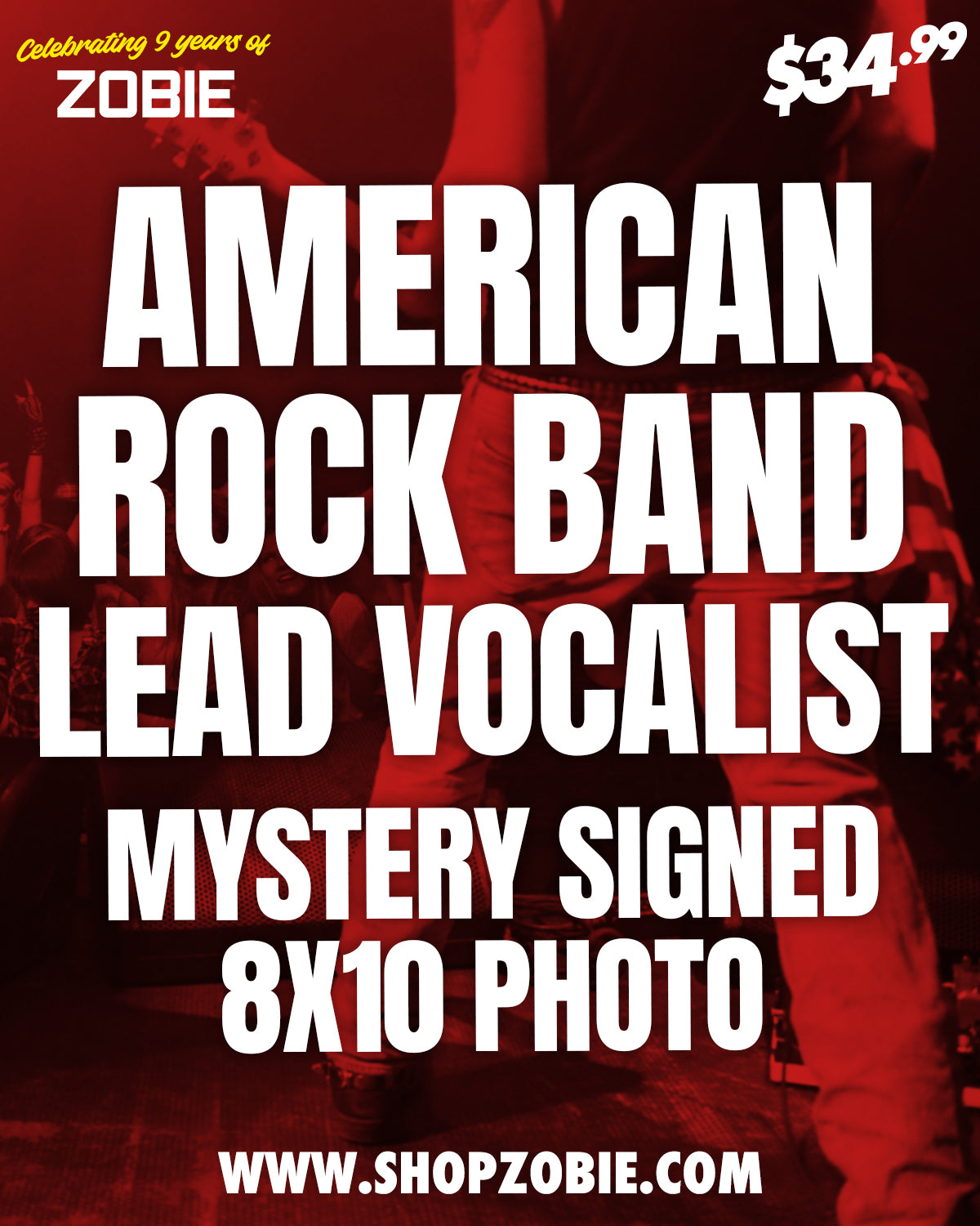 SPECIAL American Rock Band Lead Vocalist Signed Mystery 8x10 Photo