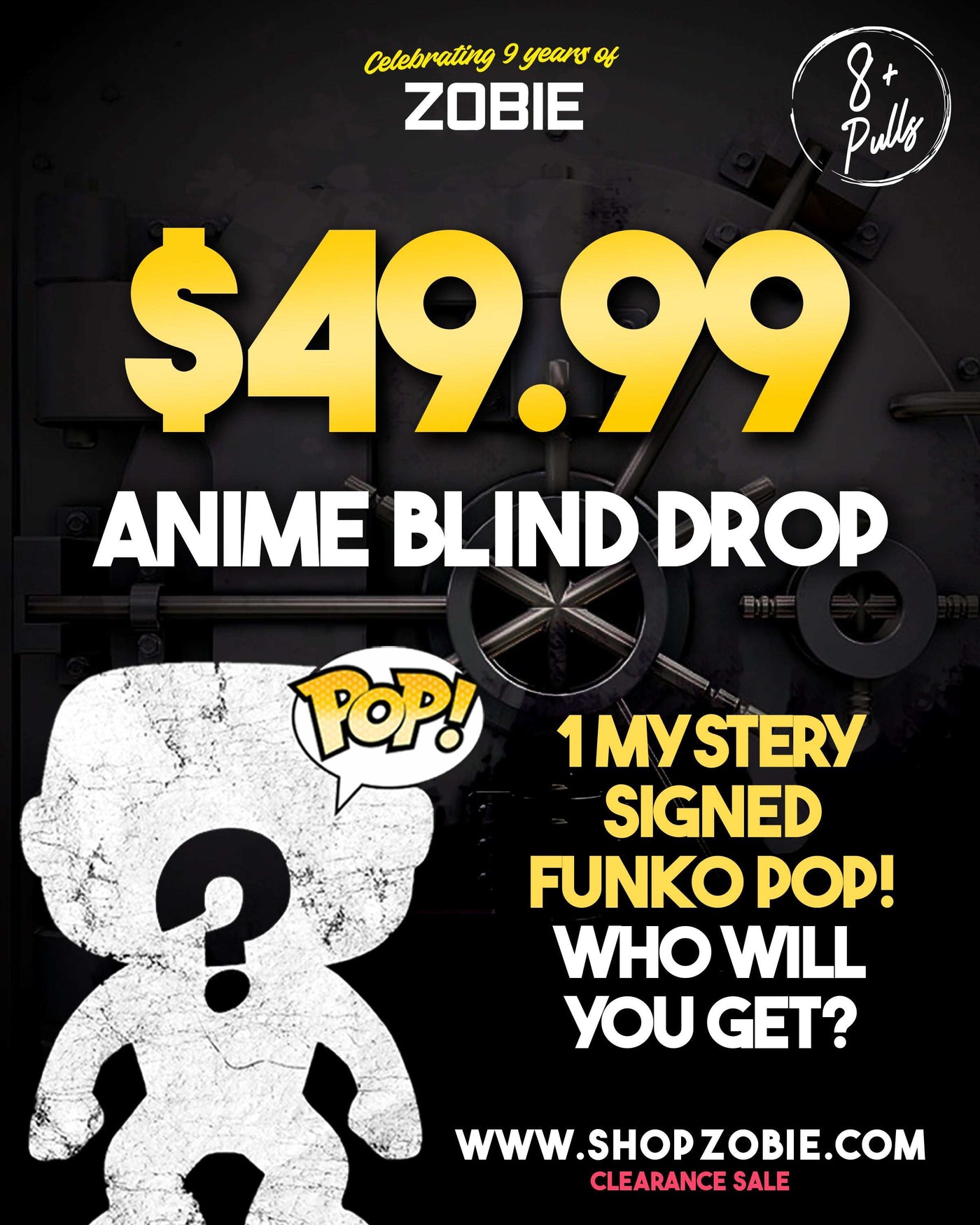 SPECIAL Anime Blind Drop: 1 Mystery Signed Funko Pop