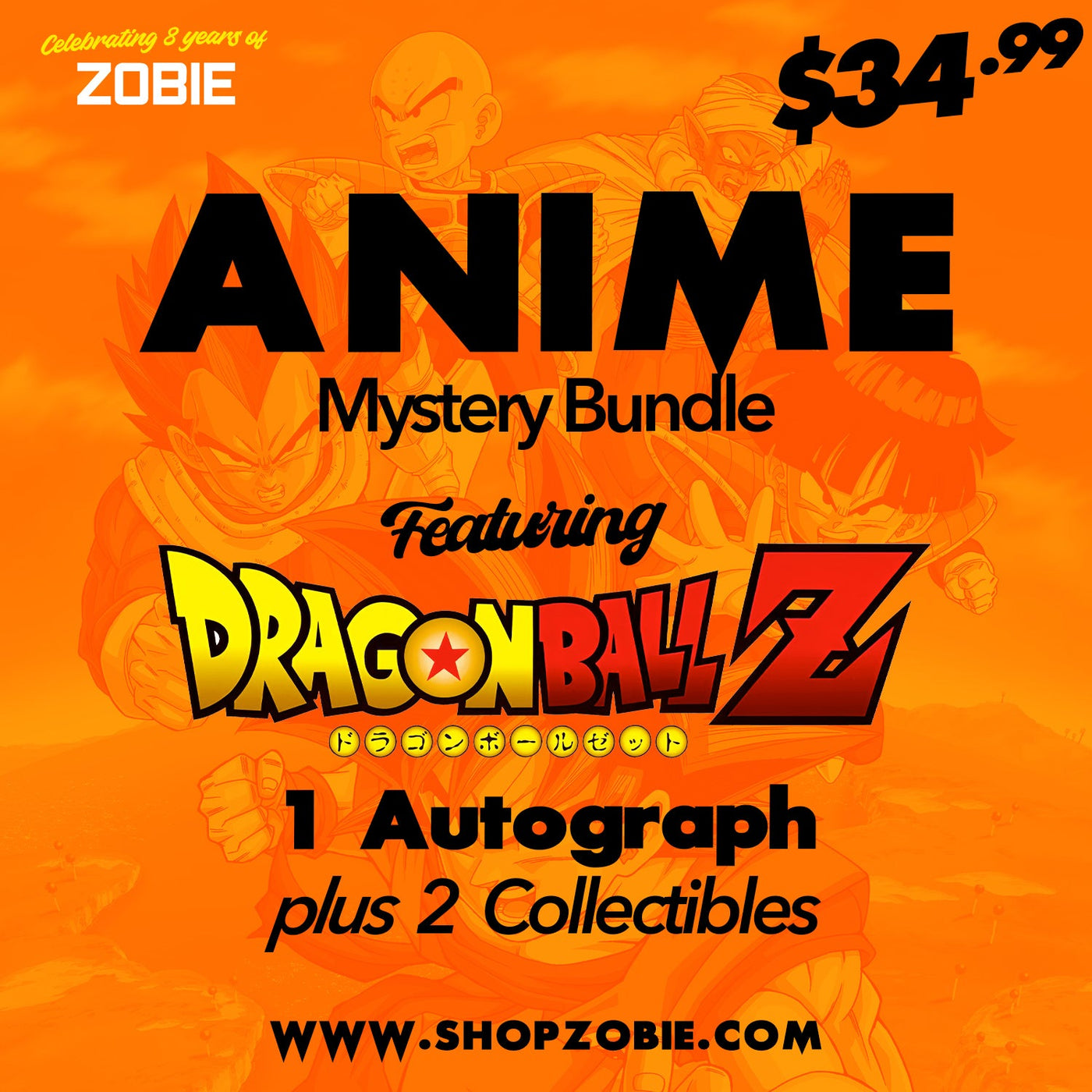 SPECIAL Anime Mystery Bundle Pack (Featuring a Dragon Ball Z Autograph)