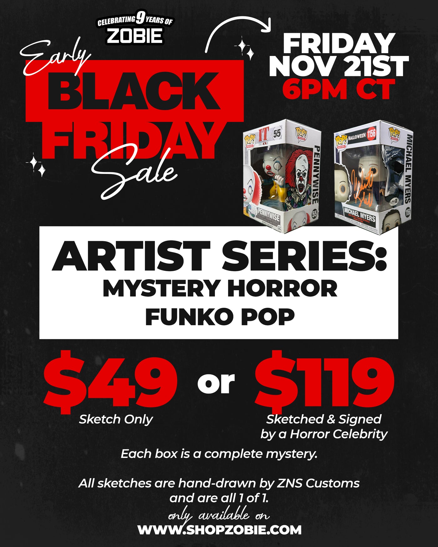 SPECIAL Artist Series: Mystery Horror Pop Drop - Black Friday 2025