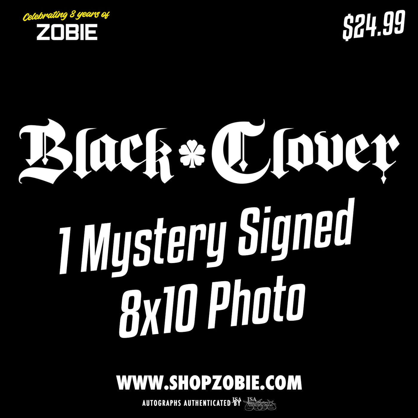 SPECIAL Black Clover Signed Mystery 8x10 Photo