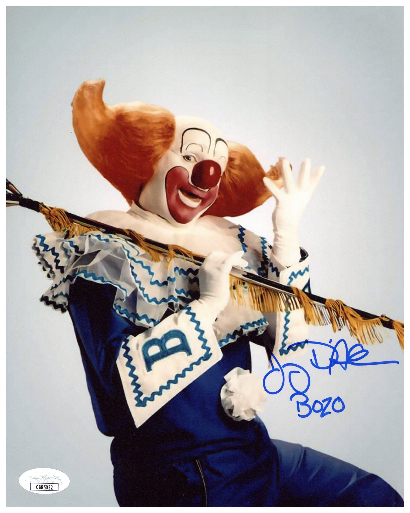 SPECIAL Bozo the Clown Mystery Signed 8x10 Photo with JSA COA