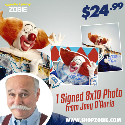 SPECIAL Bozo the Clown Mystery Signed 8x10 Photo with JSA COA