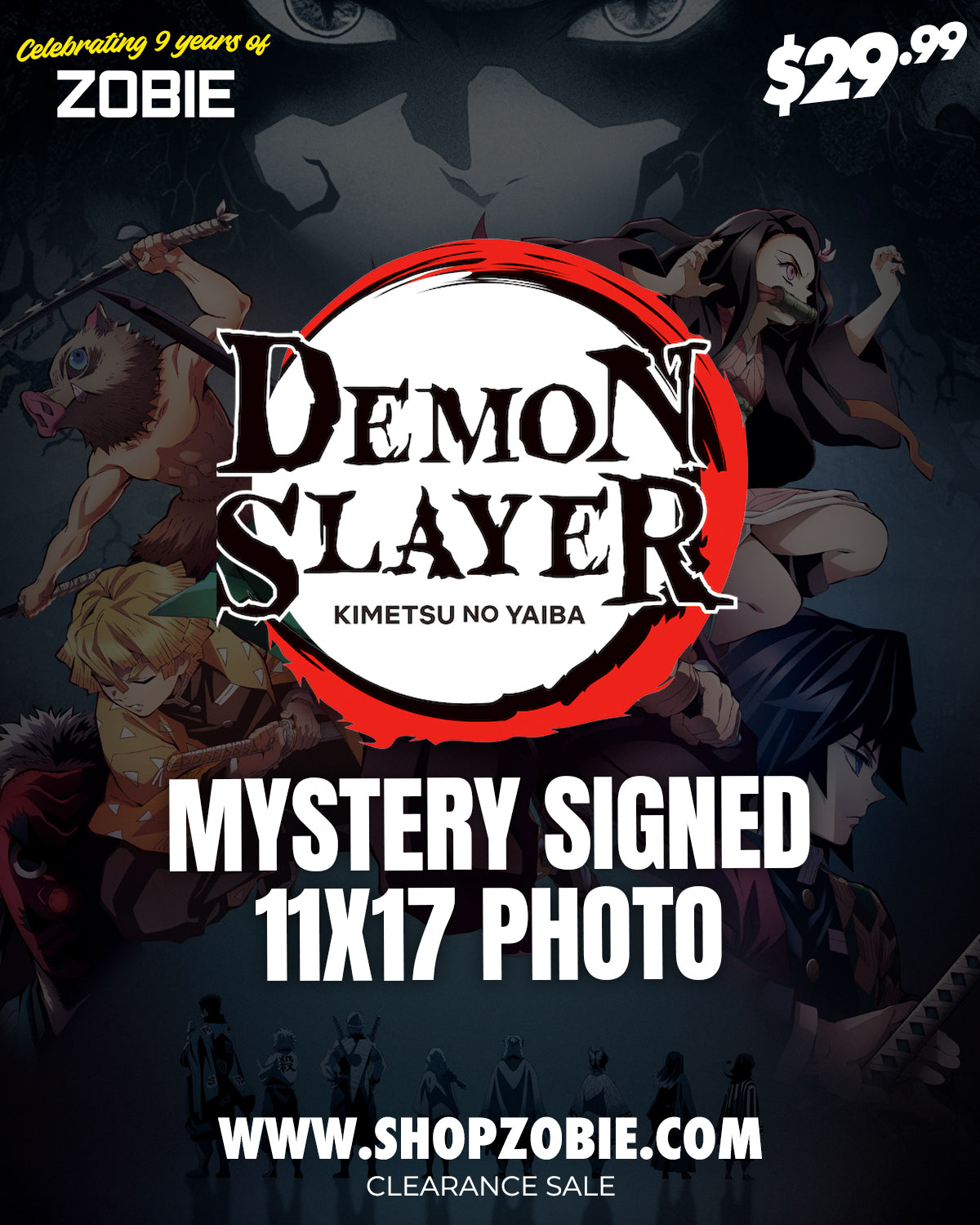 SPECIAL Demon Slayer Mystery Signed 11x17 Photo