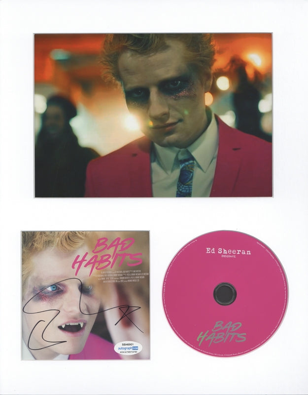 SPECIAL Ed Sheeran Signed Cut Custom Framed 11x14 Autographed AutographCOA 4