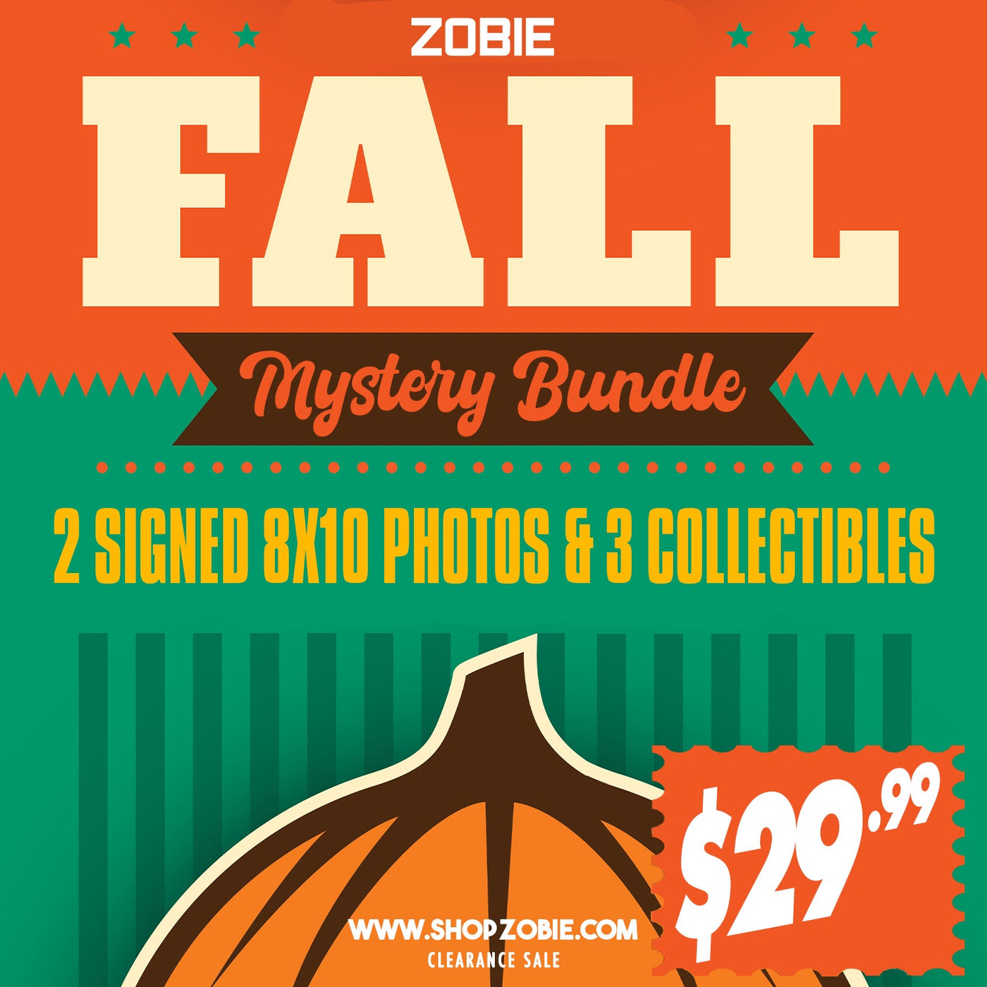 SPECIAL Fall Mystery Bundle - 2 Autographs & 3 Collectibles in Every Box