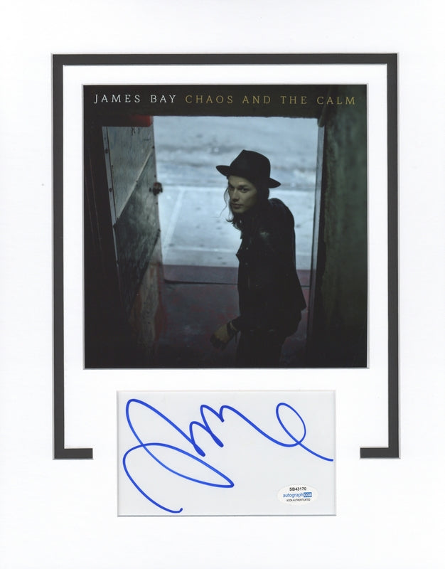 SPECIAL James Bay Autographed Signed 11x14 Framed CD Photo Chaos and the Calm ACOA
