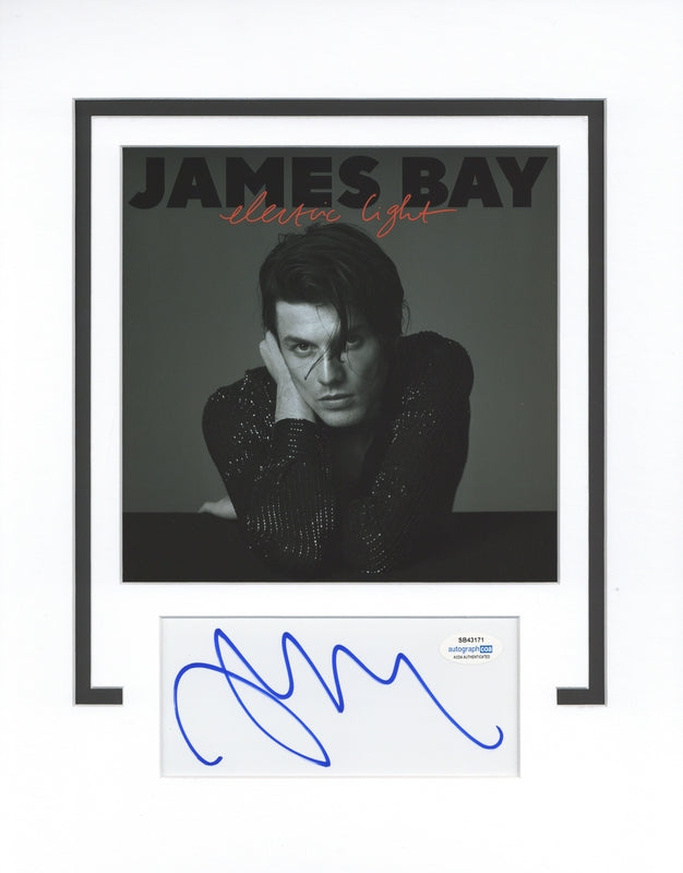 SPECIAL James Bay Autographed Signed 11x14 Framed CD Photo Electric Light ACOA