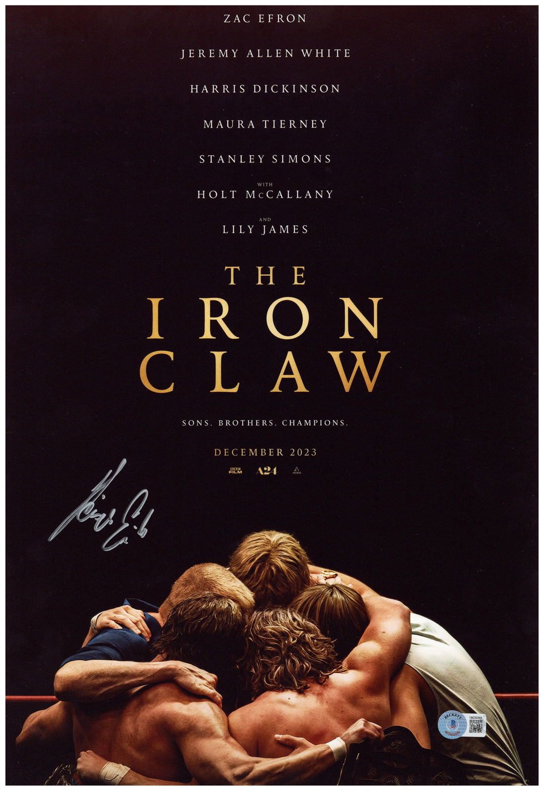 Kevin Von Erich Signed 12x18 Photo Iron Claw Autographed BAS COA – Zobie  Productions