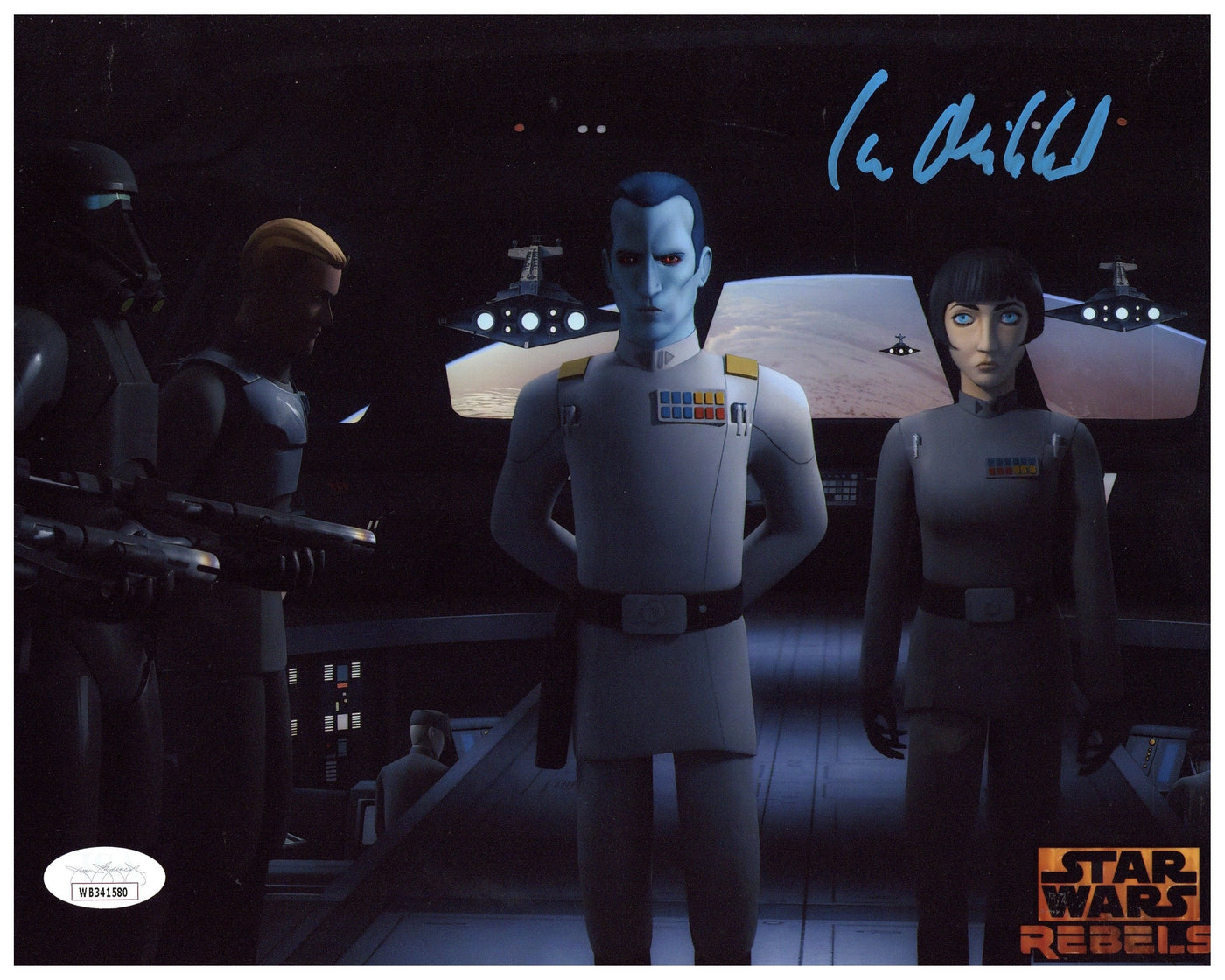 SPECIAL Lars Mikkelsen Signed 8x10 Photo Star Wars Rebels Autographed JSA COA #1