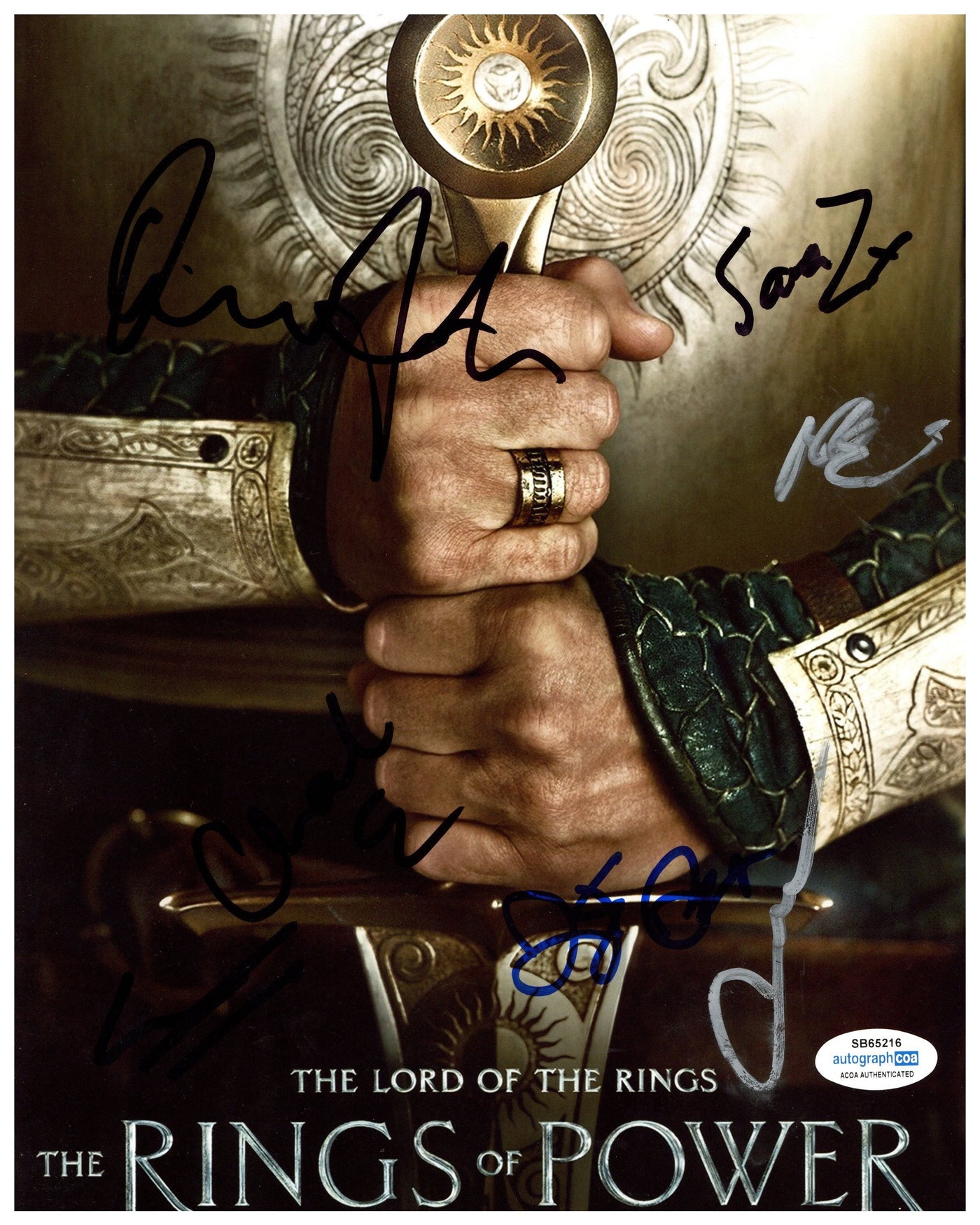 Lord of the Rings: Rings of Power Cast Signed 8x10 Photo Autographed ACOA 216
