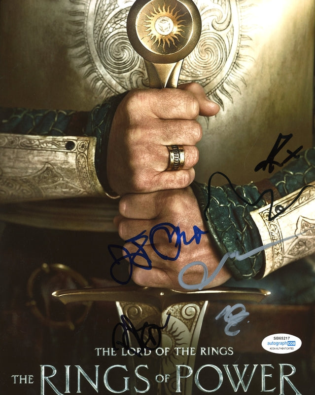 Lord of the Rings: Rings of Power Cast Signed 8x10 Photo Autographed ACOA 217