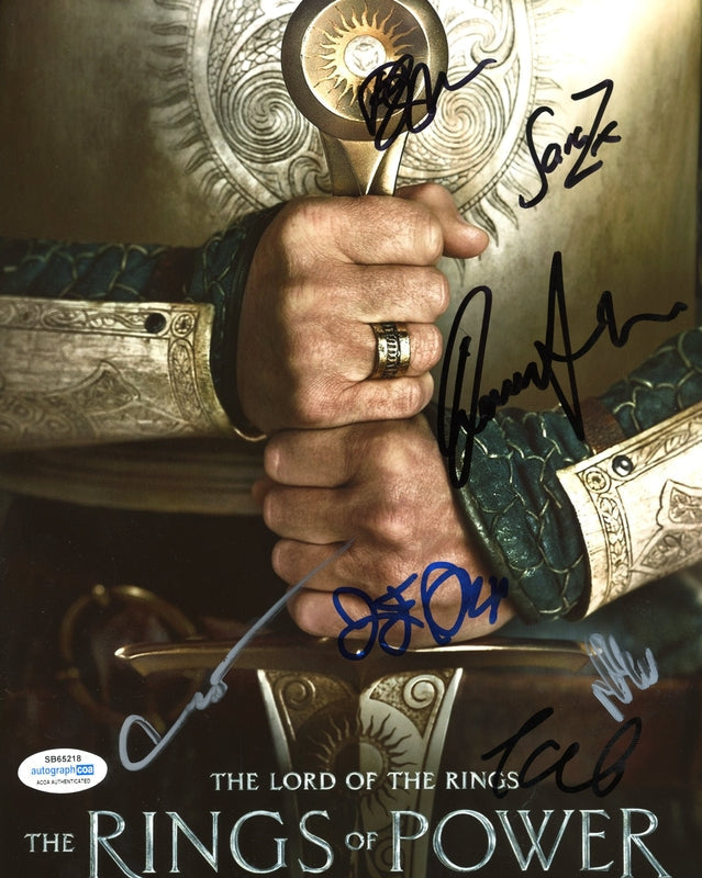 Lord of the Rings: Rings of Power Cast Signed 8x10 Photo Autographed ACOA 218