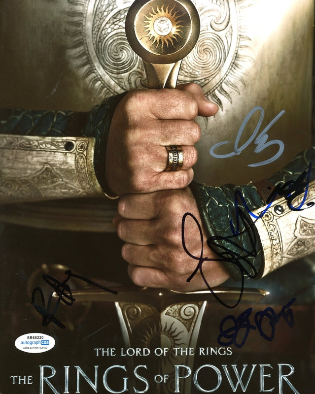 Lord of the Rings: Rings of Power Cast Signed 8x10 Photo Autographed ACOA 220