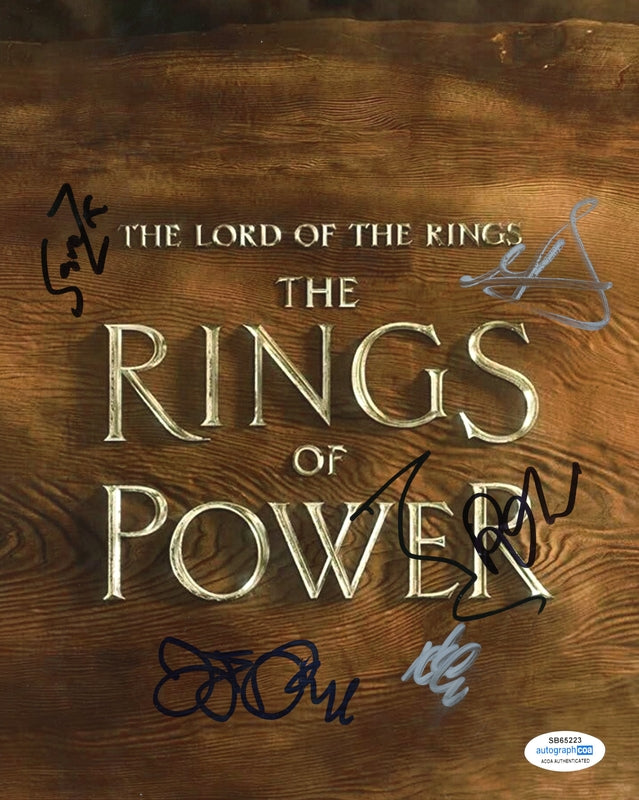 Lord of the Rings: Rings of Power Cast Signed 8x10 Photo Autographed ACOA 223