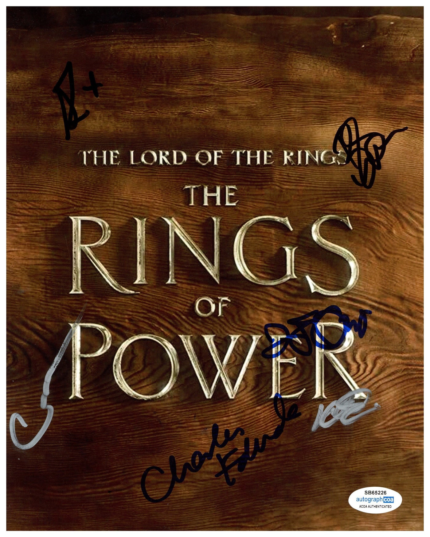 Lord of the Rings: Rings of Power Cast Signed 8x10 Photo Autographed ACOA 226