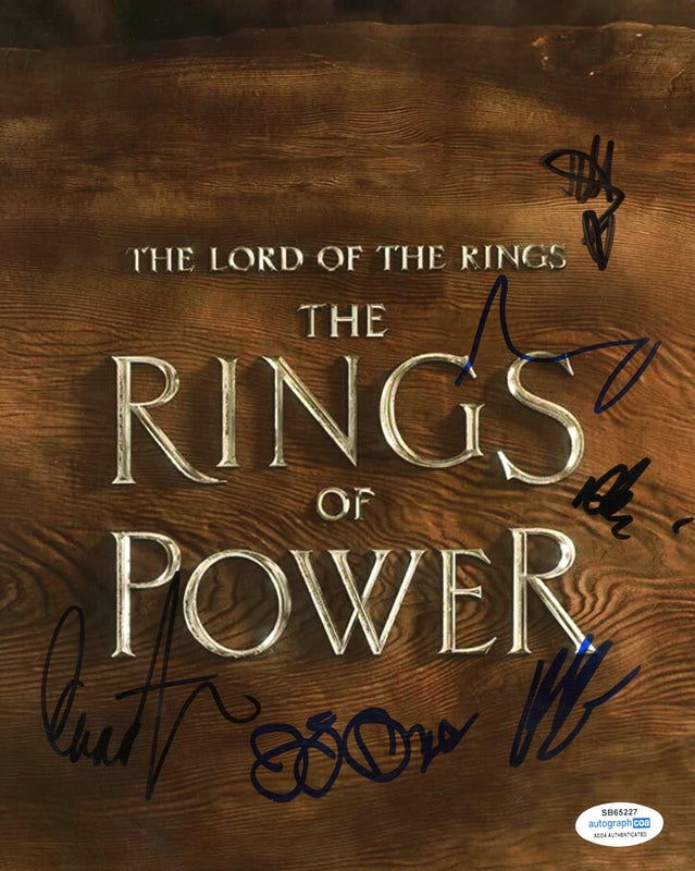 Lord of the Rings: Rings of Power Cast Signed 8x10 Photo Autographed ACOA 227