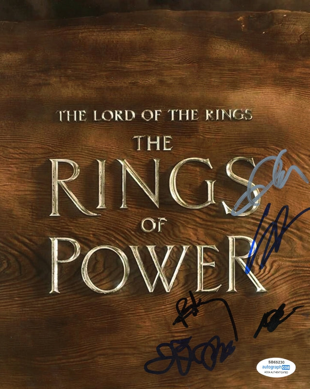 Lord of the Rings: Rings of Power Cast Signed 8x10 Photo Autographed ACOA 230
