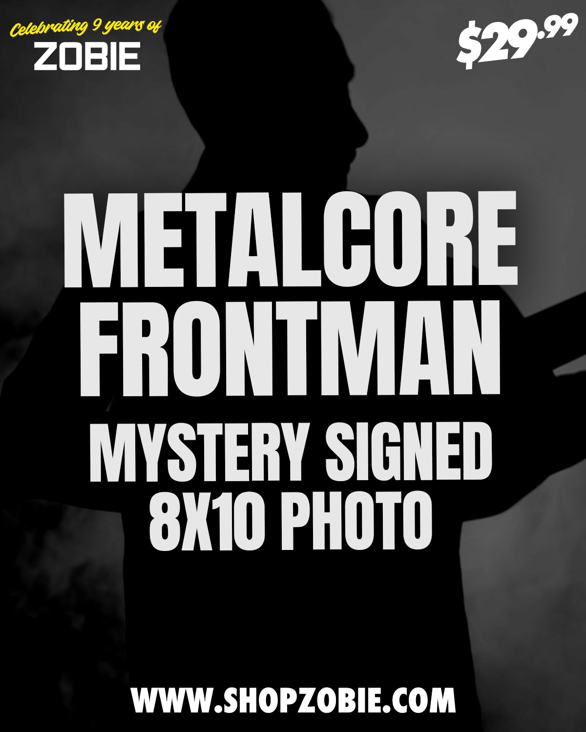 SPECIAL Metalcore Frontman Signed Mystery 8x10 Photo