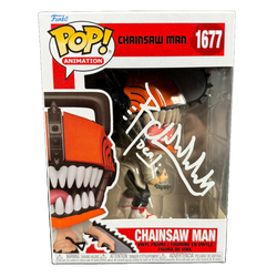 Image of Ryan Colt Levy Signed Chainsaw Man 1677 Funko Pop Autographed JSA COA W