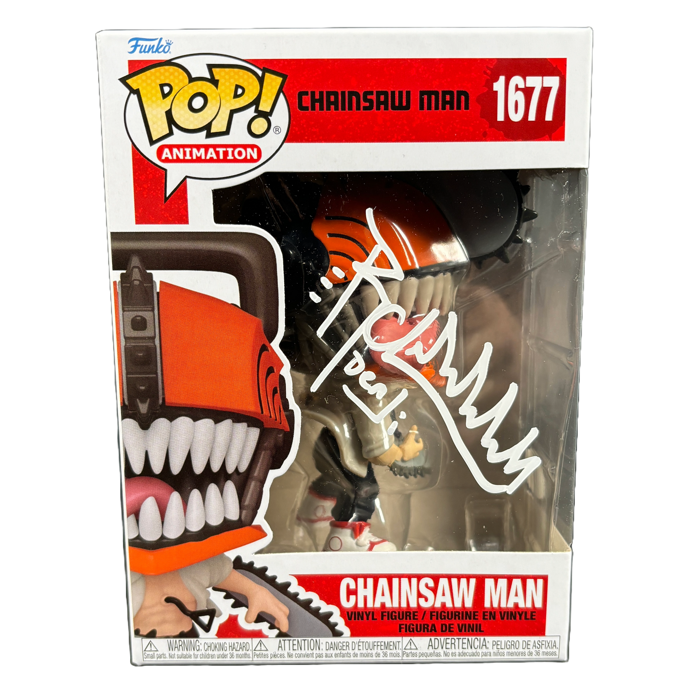 Ryan Colt Levy Signed Chainsaw Man 1677 Funko Pop Autographed JSA COA W