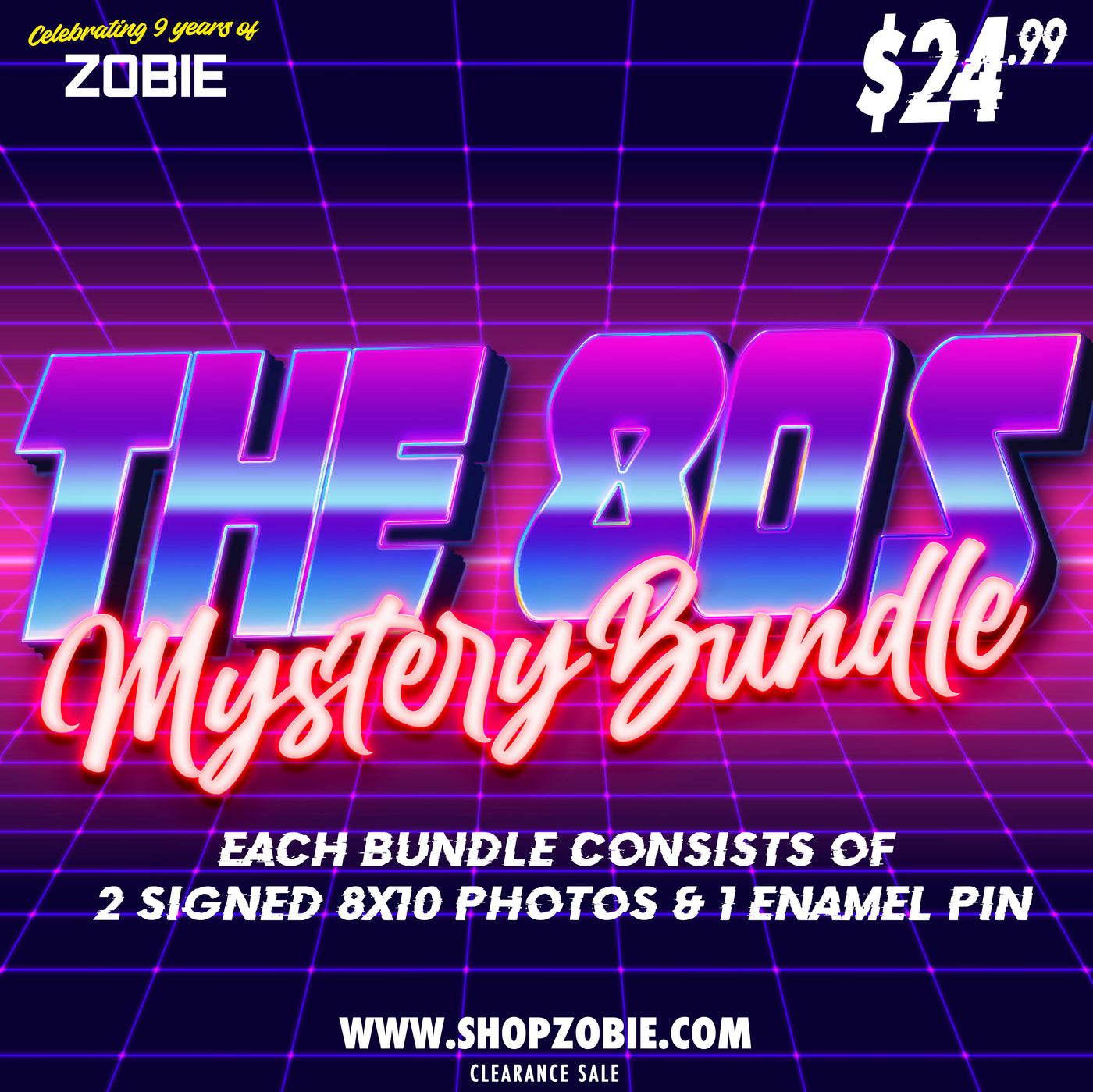 SPECIAL The 80s Mystery Bundle - 2 Autographs & 1 Pin