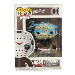 Image of Tom Morga Signed Funko POP Friday the 13th Jason Voorhees Autographed Zobie COA