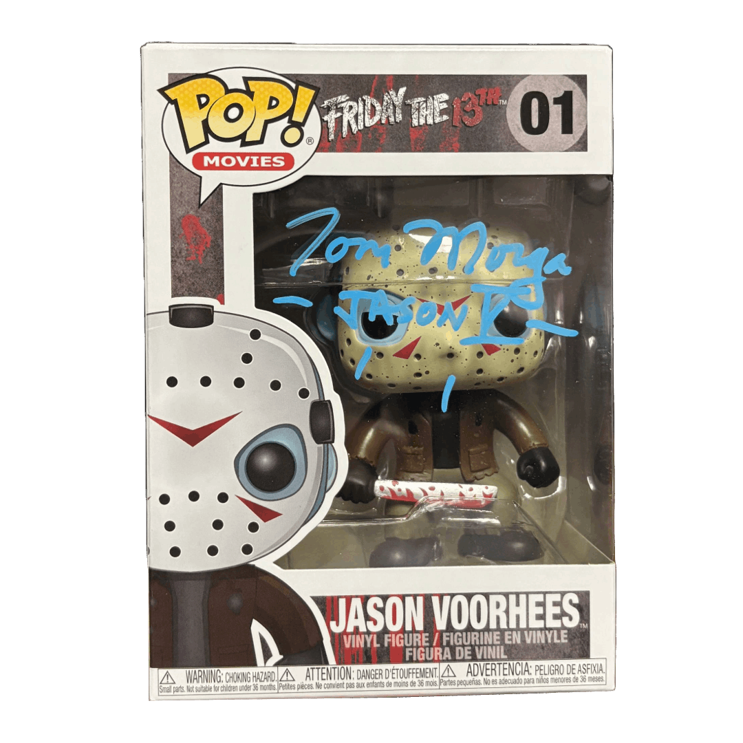 Tom Morga Signed Funko POP Friday the 13th Jason Voorhees Autographed Zobie COA