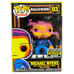 Image of Tom Morga Signed Funko POP Halloween Michael Myers BL Autographed Zobie COA #1