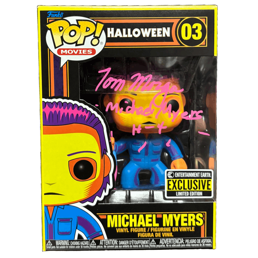 Tom Morga Signed Funko POP Halloween Michael Myers BL Autographed Zobie COA #1