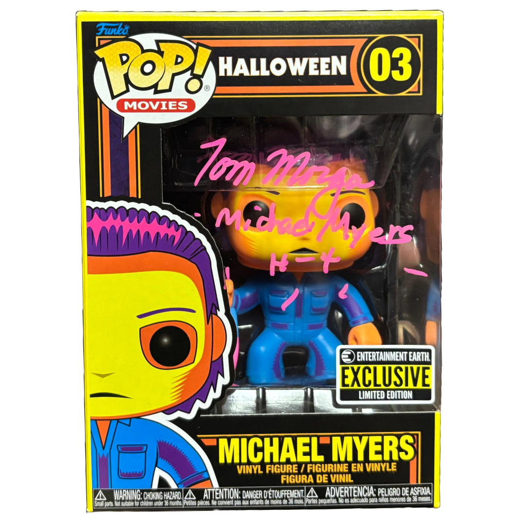 SPECIAL Tom Morga Signed Funko POP Halloween Michael Myers BL Autographed Zobie COA #1
