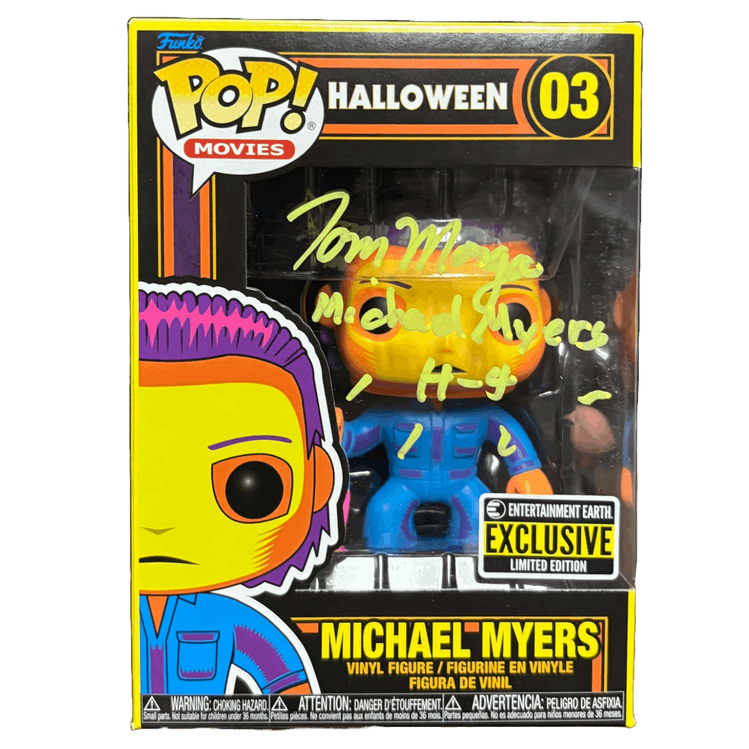 Tom Morga Signed Funko POP Halloween Michael Myers BL Autographed Zobie COA #2