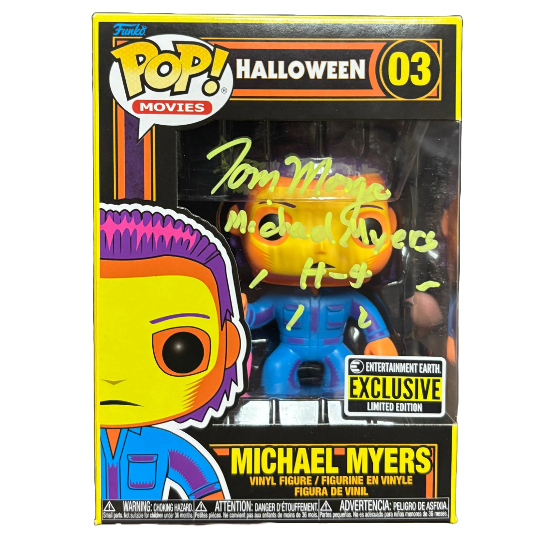 SPECIAL Tom Morga Signed Funko POP Halloween Michael Myers BL Autographed Zobie COA #2