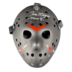 Image of Tom Morga Signed Jason Voorhees Mask Friday the 13th Autographed JSA COA B