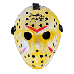 Image of Tom Morga Signed Jason Voorhees Mask Friday the 13th Autographed JSA COA Y