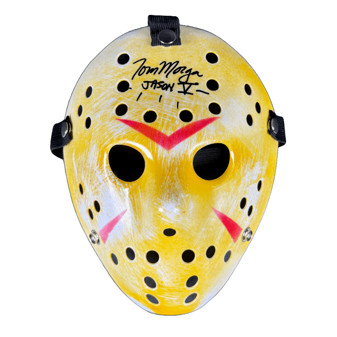 Tom Morga Signed Jason Voorhees Mask Friday the 13th Autographed JSA COA Y