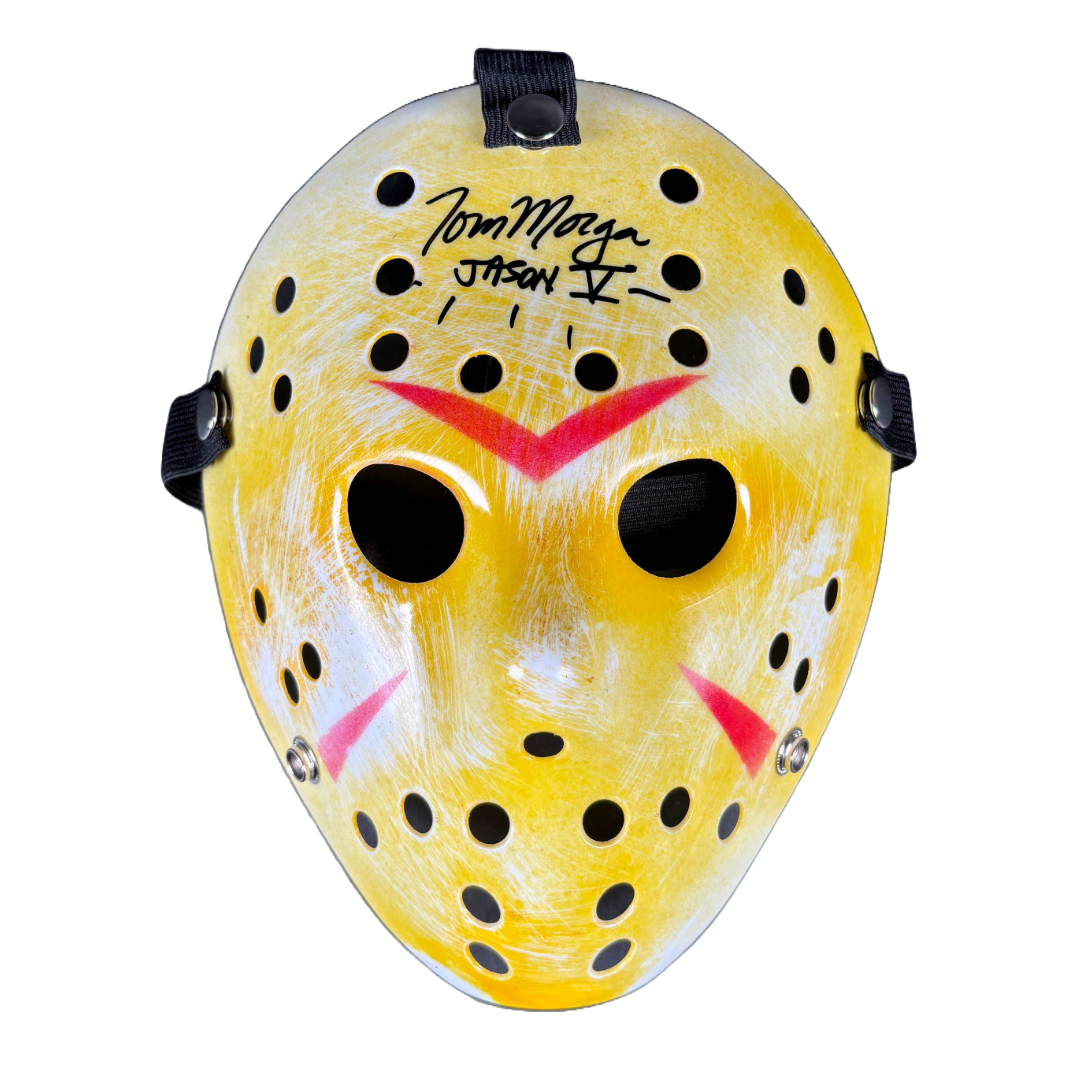 SPECIAL Tom Morga Signed Jason Voorhees Mask Friday the 13th Autographed JSA COA Y
