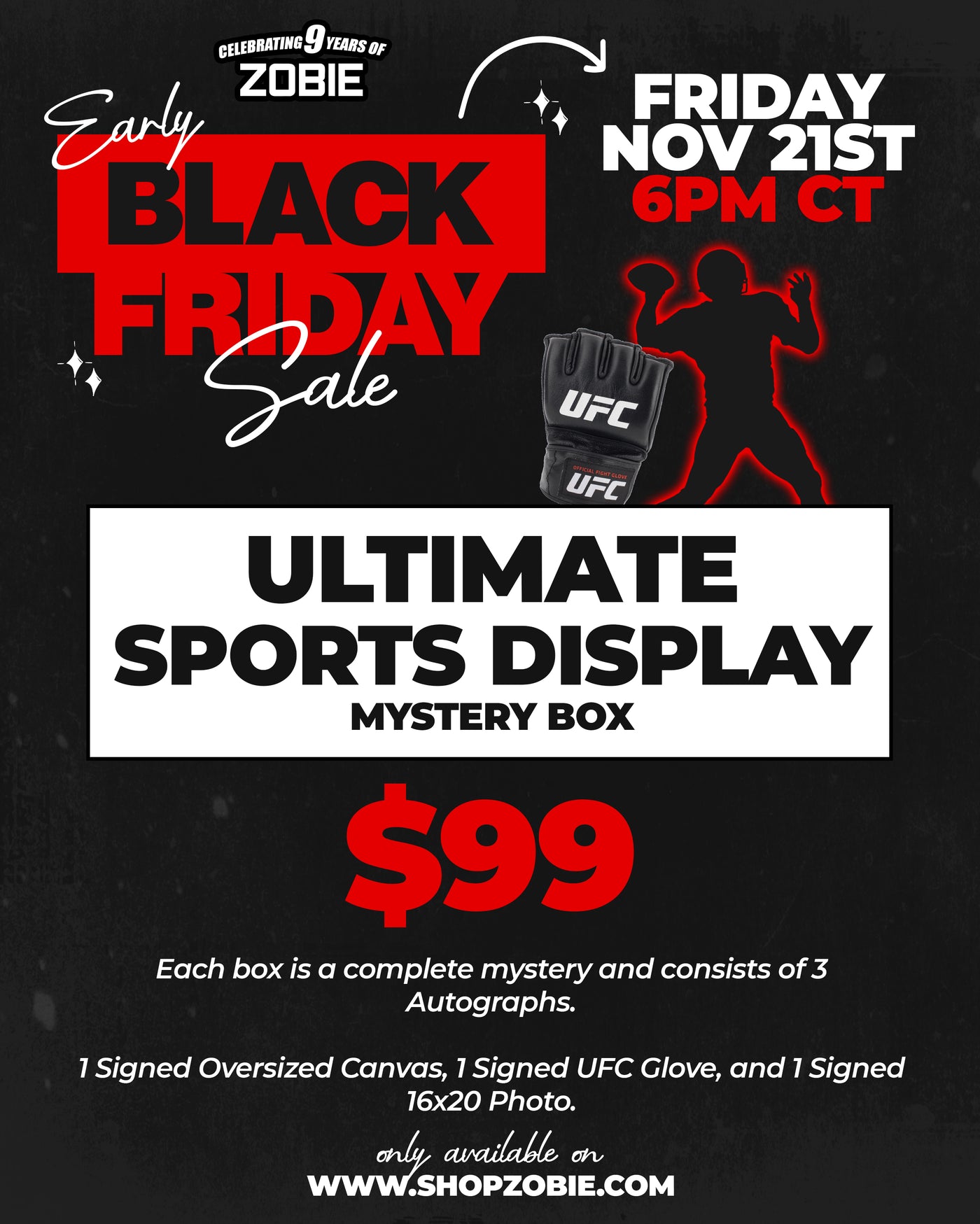 SPECIAL Ultimate Sports Display - Mystery Box - Black Friday 2025