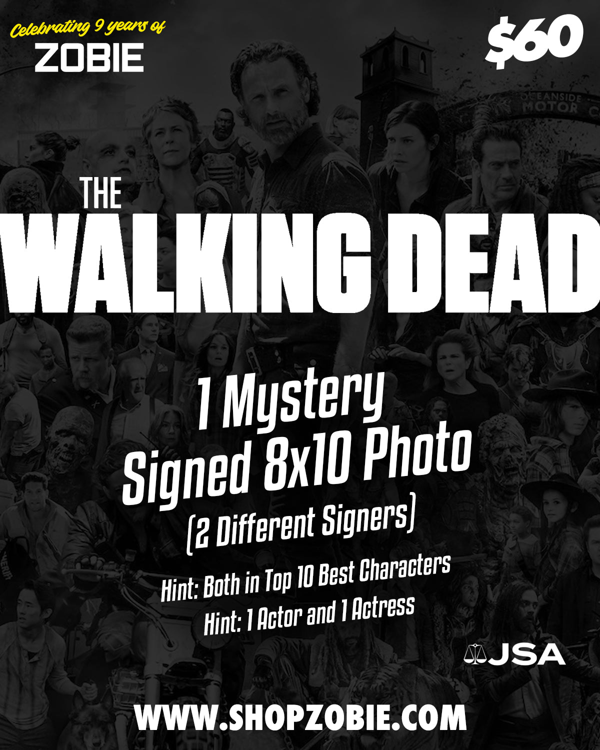 SPECIAL Walking Dead Mystery Signed 8x10 Photo