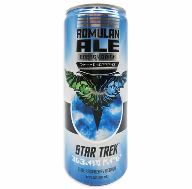 STAR TREK ROMULAN ALE ENERGY DRINK CAN - BLUE RASPBERRY