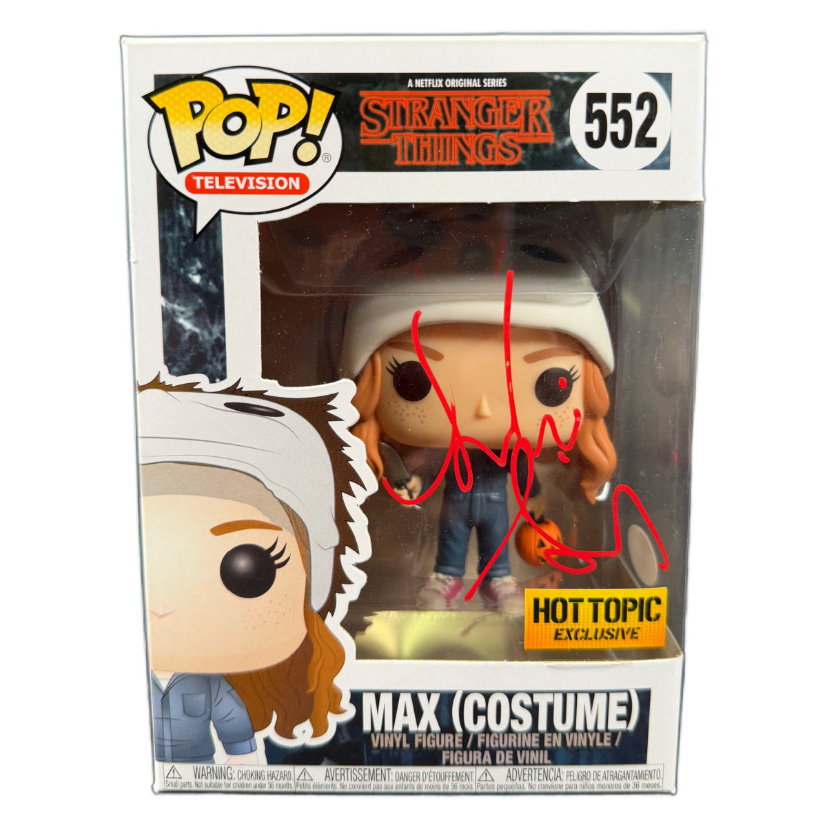 Sadie Sink Signed Funko POP Stranger Things Max #552 Autographed JSA COA